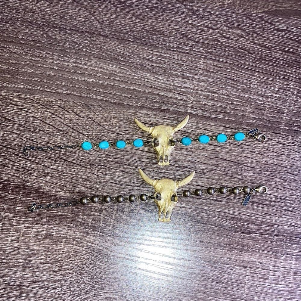 Bundle of 2 Farrah B Western Longhorn Bracelets
